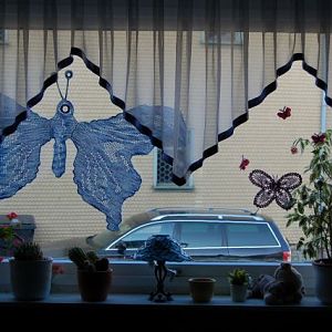 Schmetterlingsmysterie als Fensterdeko