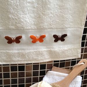 Gästehandtuch Schmetterlinge