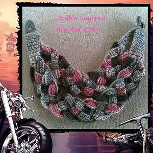 Double Layered Braided Cowl