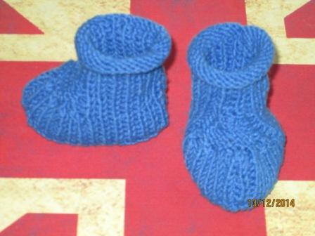 Baby Booties "Blue Step"