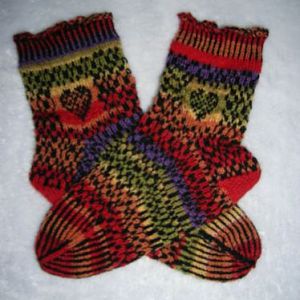 Socken in norweger Technik