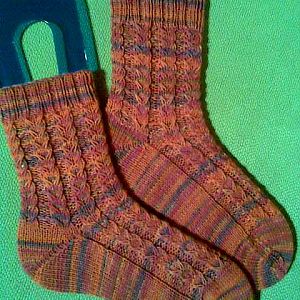 Slip-Stitch Cable Socks