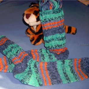 Wichtel-Socken "wogendes Seegras"