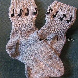 Socken "Fußnote"