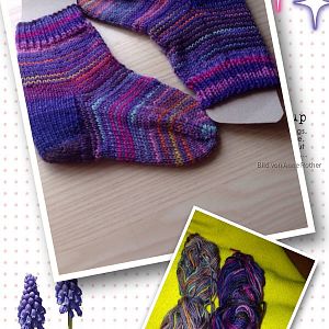 Lavendel-Socken