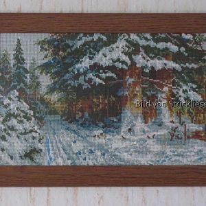 Stickbild "Winterwald" (36x23 cm)