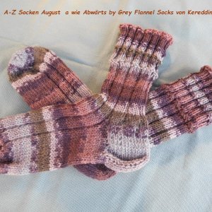 A-Z Socken A Abwärts -August.