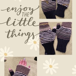 Handstulpen „enjoy the little things“