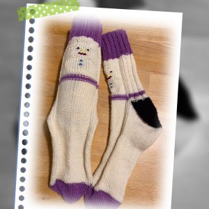 Schneemann-Socken