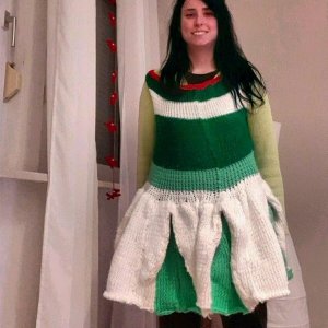 Mein selbstgestricktes WM-Kleid / Trikotkleid