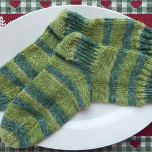 grüne Socken