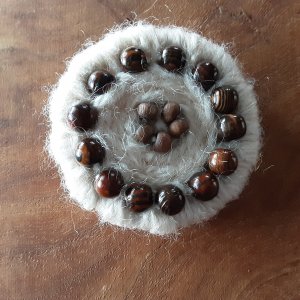 Papierwolle's Perlenknopf