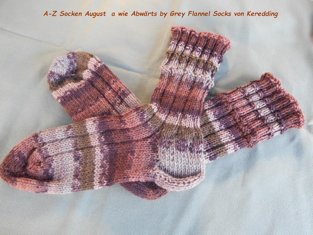 A-Z Socken A Abwärts -August.