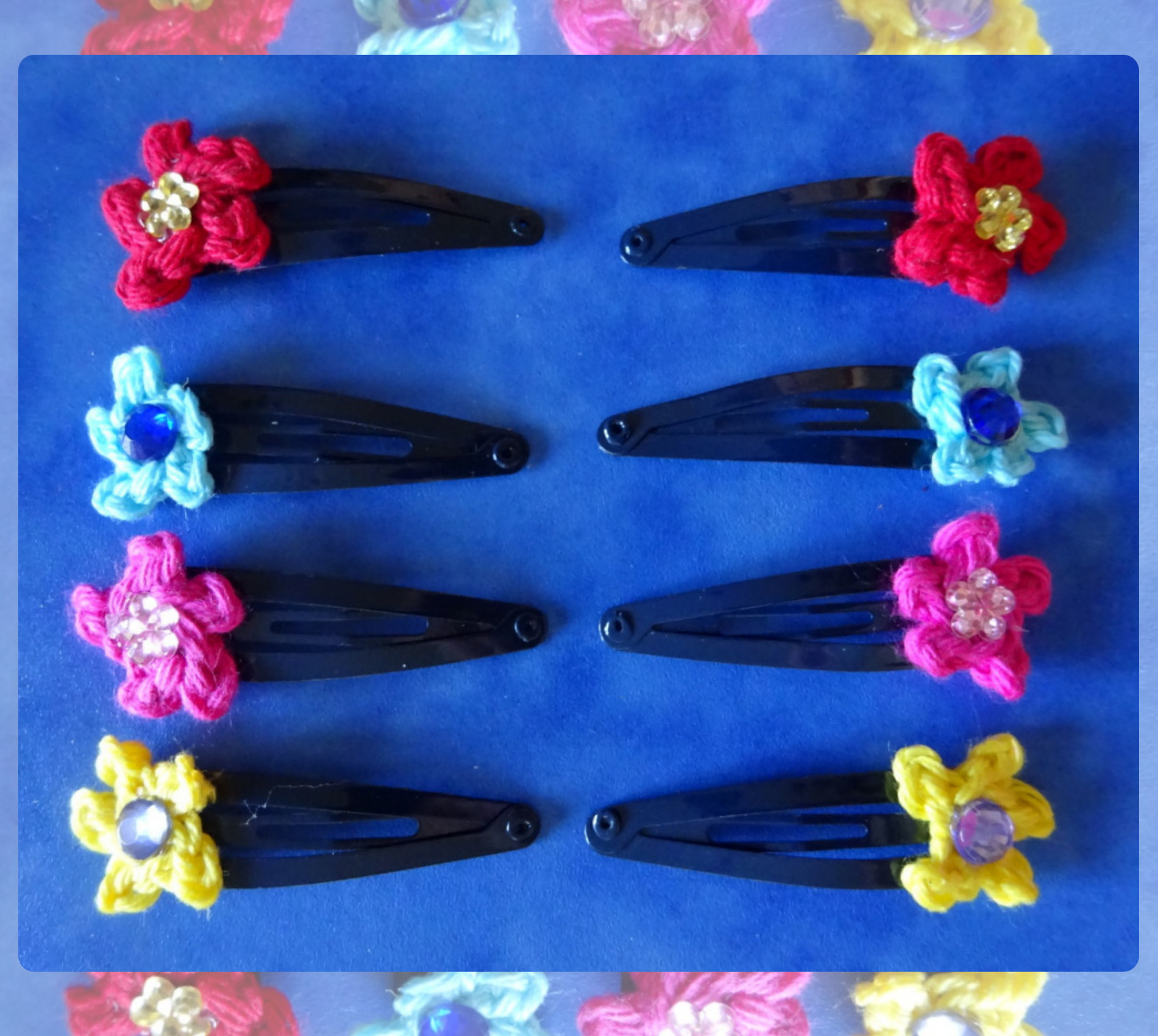 Blumen-Haarspangen