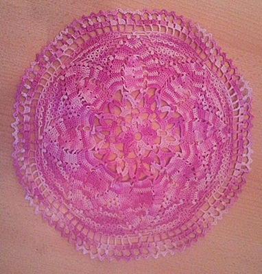 Deckchen lila-meliert