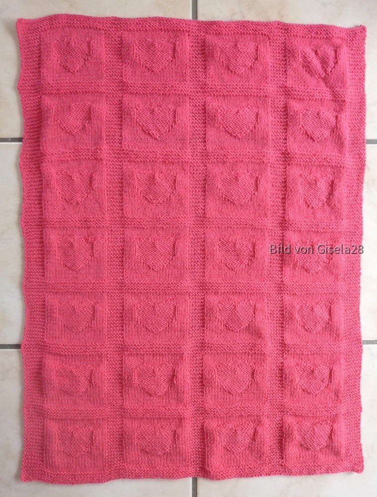 Frühchendecke Sockenwolle 54 x 73 cm (vorne)