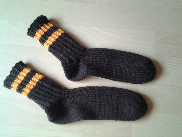 "gelungene" Socke...endlich :-)