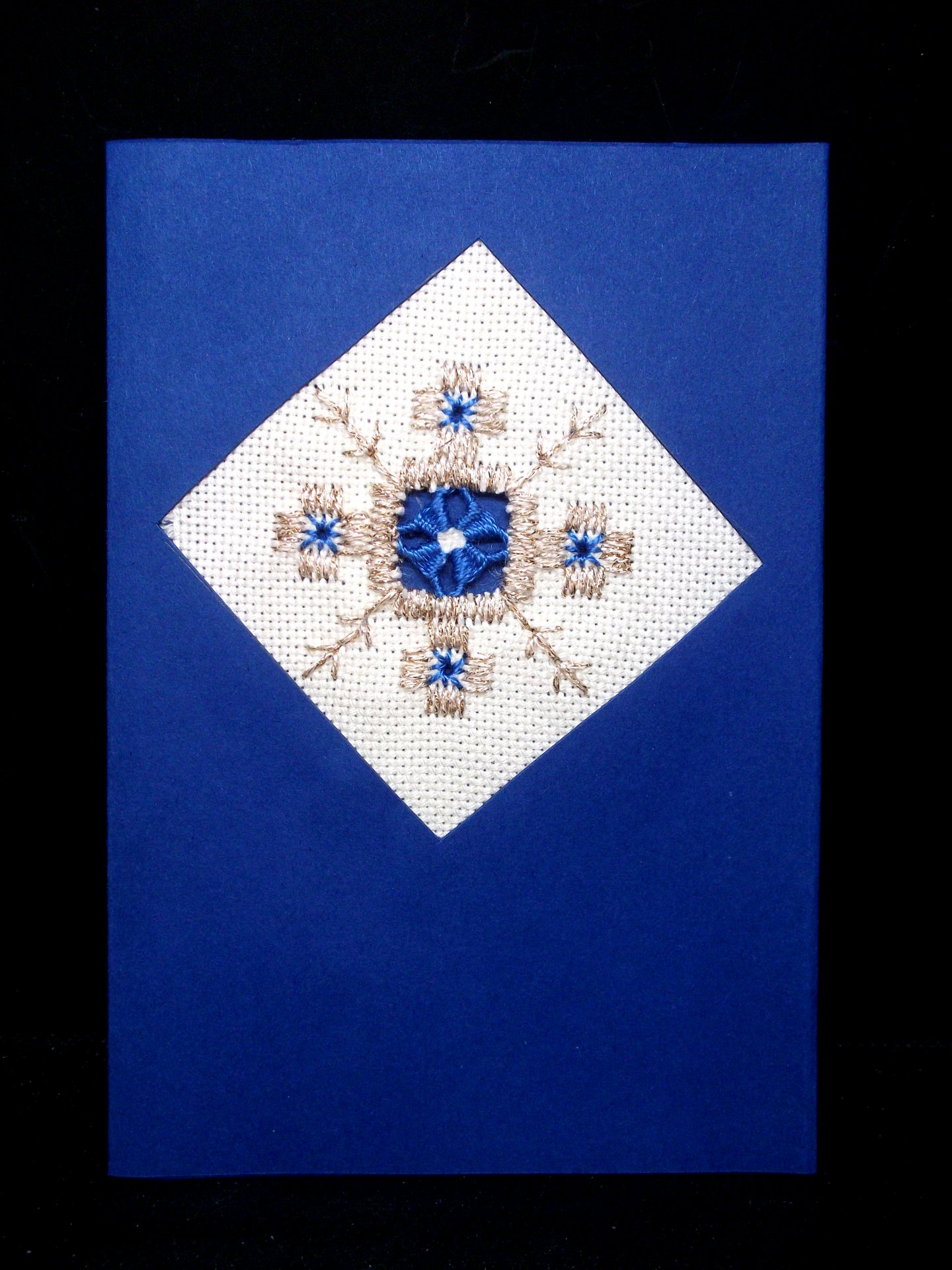 Glückwunschkarte blau mit Malteserkreuz.JPG