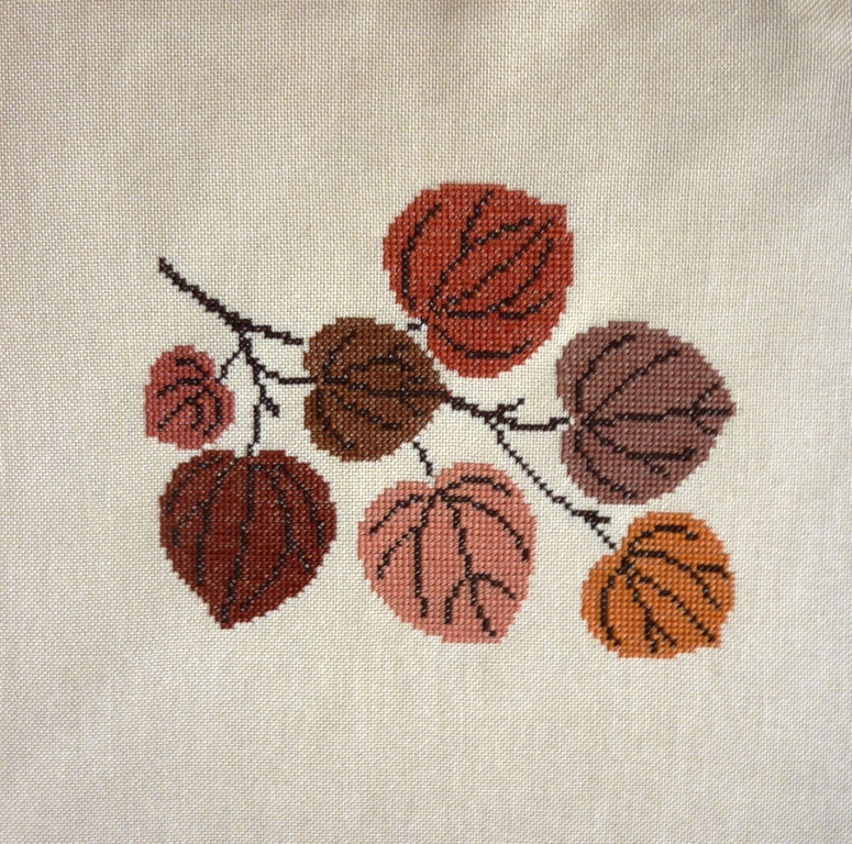 Herbstblätter Kreuzstich