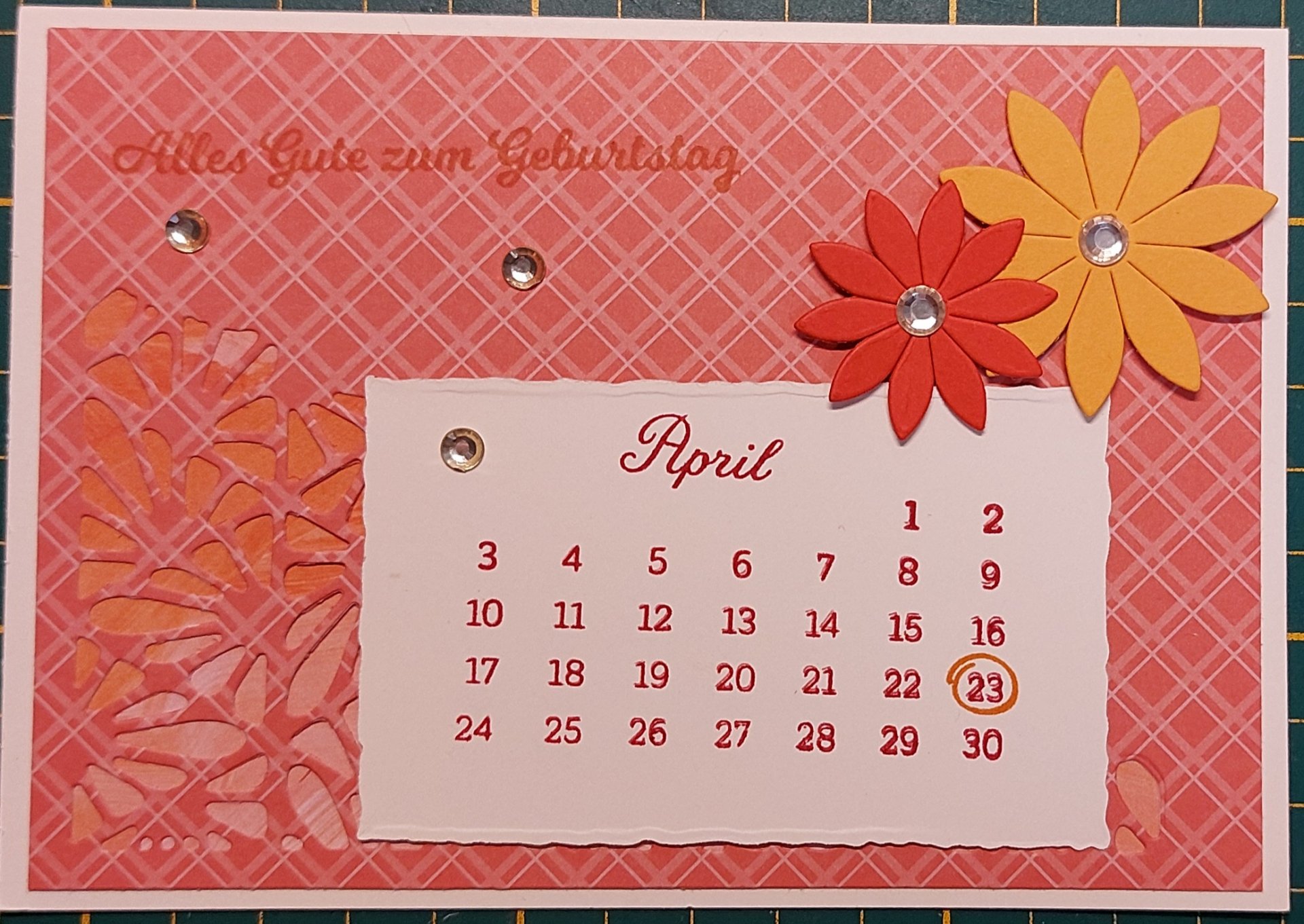 Monatskarte März 2023 zum Thema *rot*