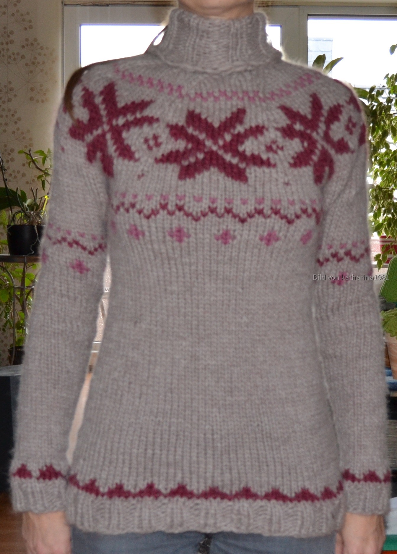 Pullover aus dicker Wolle
