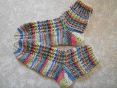 Rosenzöpfchen-Socken