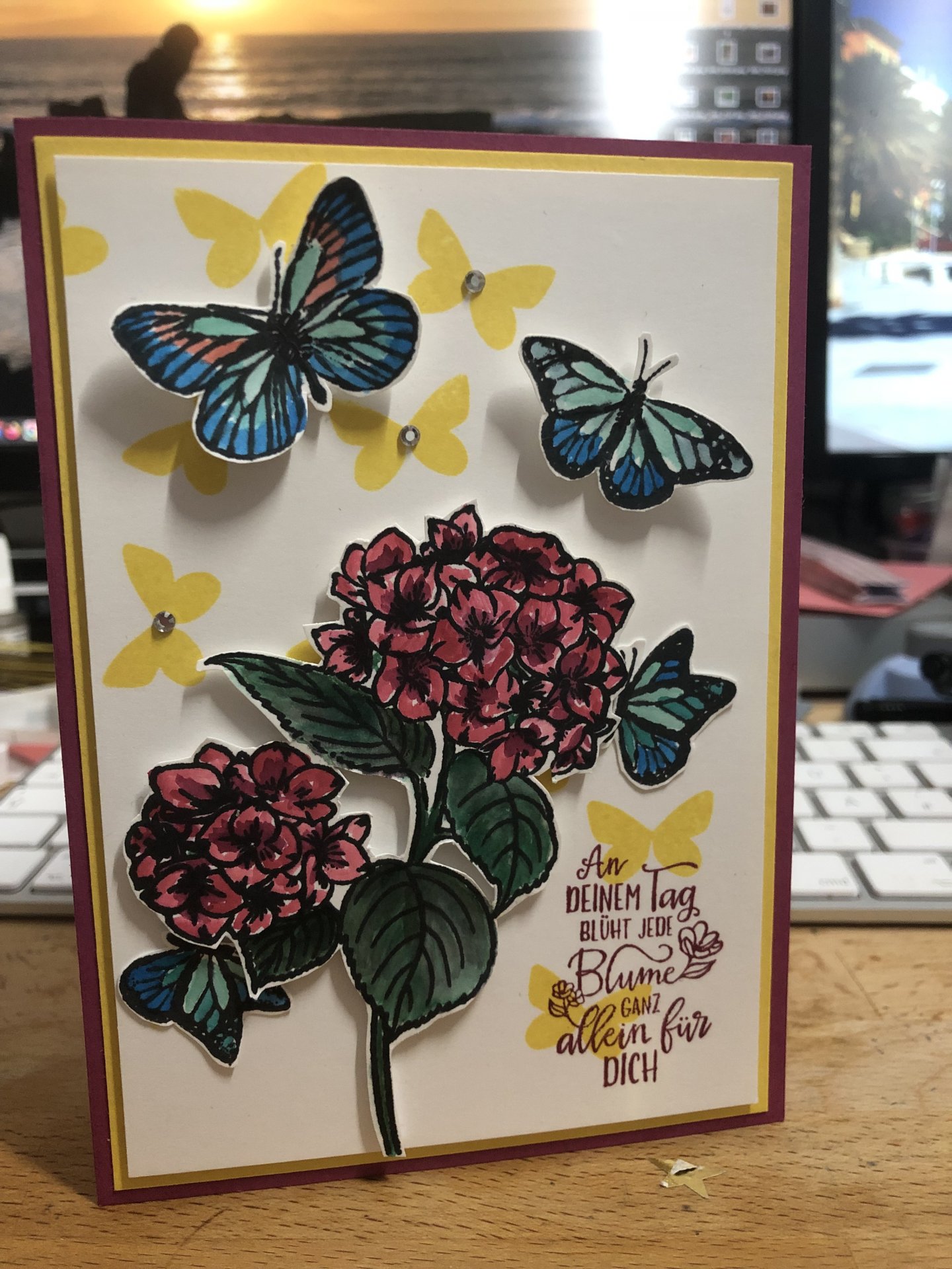 Schmetterlings-Geburtstagskarte