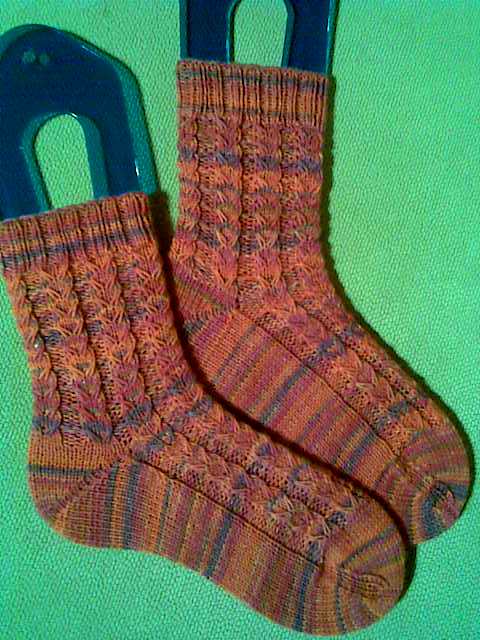 Slip-Stitch Cable Socks
