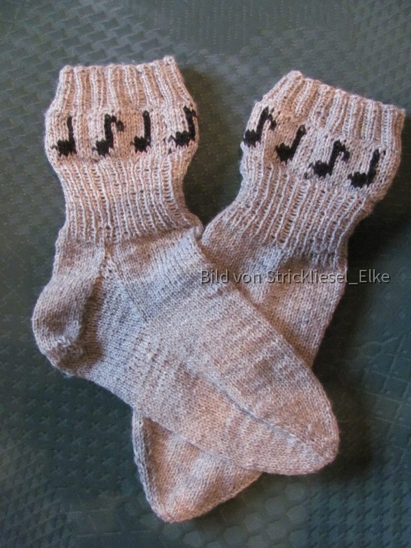 Socken "Fußnote"
