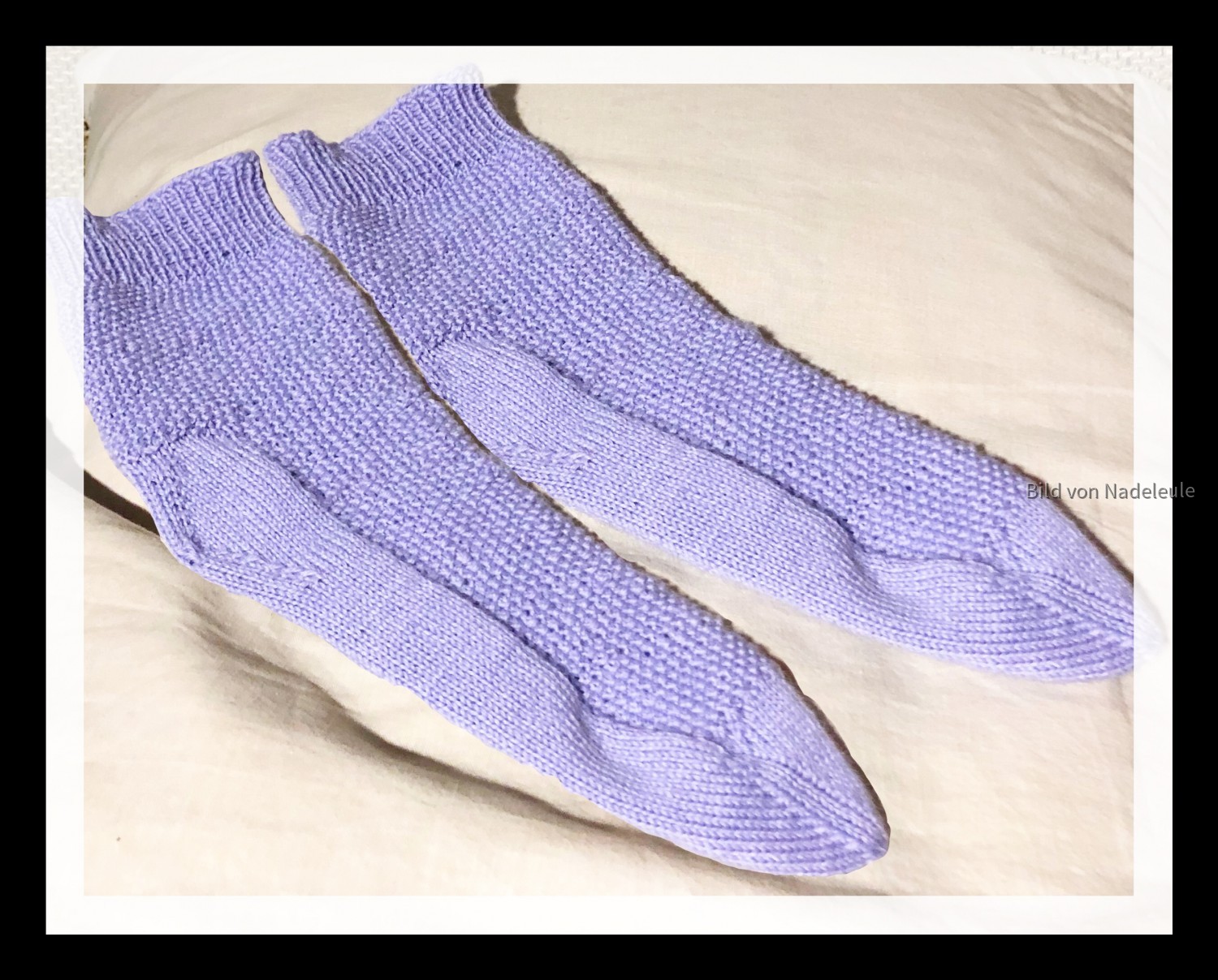 Socken mit der mowi-Ferse