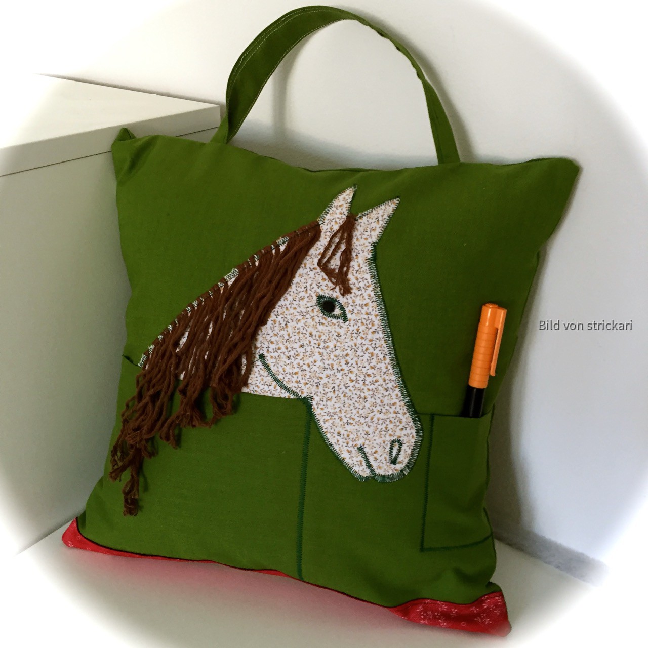 Trage-Taschen- Pferdekissen f. die Pferdetherapiekinder