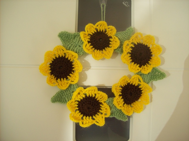 Türkranz Sonnenblumen