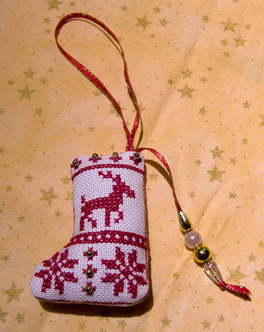 Wichtel-Stiefelchen Weihnachten 2010 für Zuchtperle